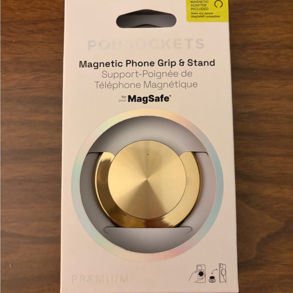 Popsockets Gold Magnetic Phone Grip and Stand. NIB